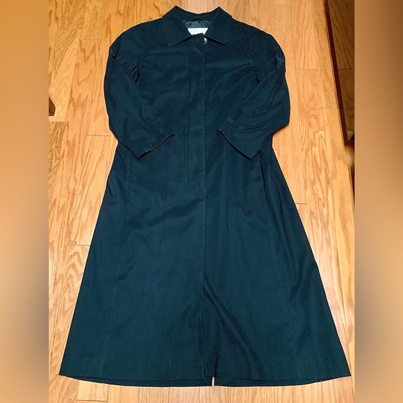 Women’s 8 Petite JONES NEW YORK Full Length Rain Trench Overcoat - Picture 16 of 16